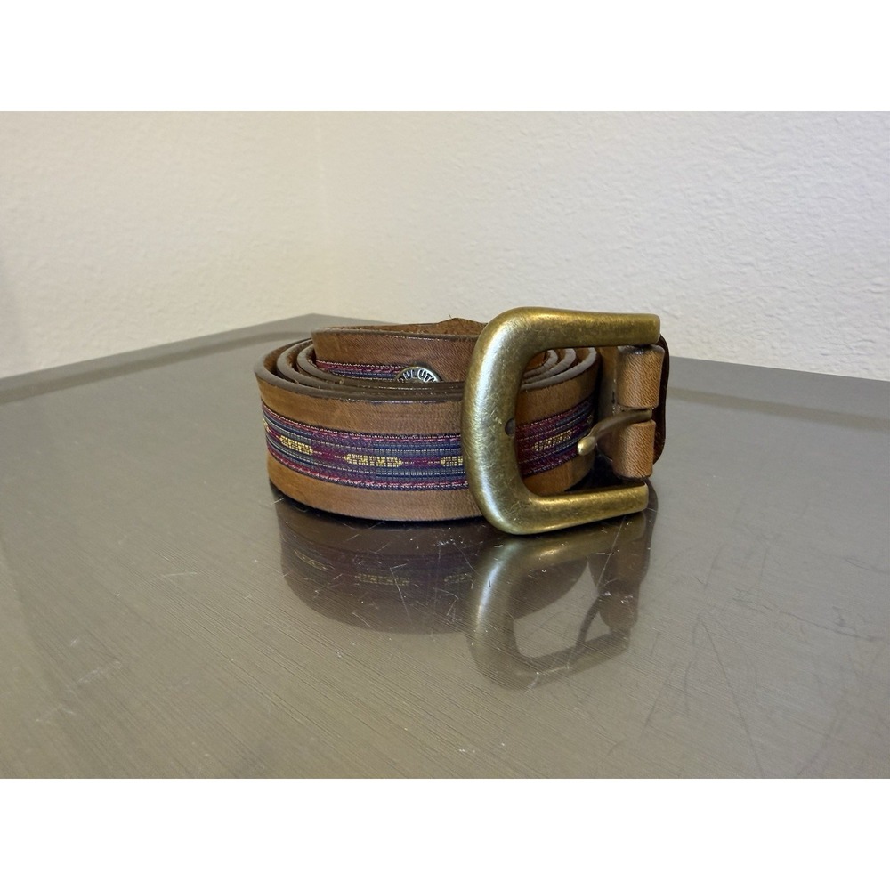 DULUTH Trading Co. #30223 Leather Belt Brown Sz 46 Usa